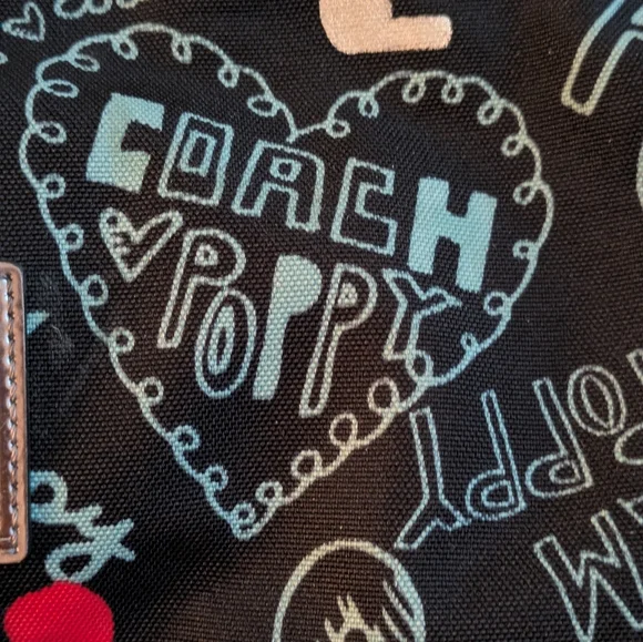 Coach Black and Red Graphic Crossbody Bag - Picture 8 of 9